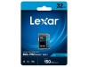 LEXAR SDcard 32GB PRO SDHC UHS-I BLUE Series 32GB Up To R 150MB/s LSD0800P032G-BNNNG LEXAR SDcard 32GB PRO SDHC UHS-I BLUE Series 32GB Up To R 150MB/s LSD0800P032G-BNNNG